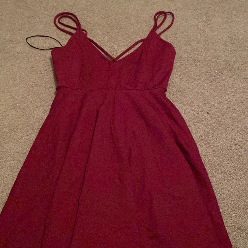Maroon Windsor Dress